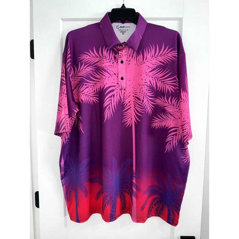 Golf Suites Women’s 3XL Hawaiian Golf Polo Shirt NWT